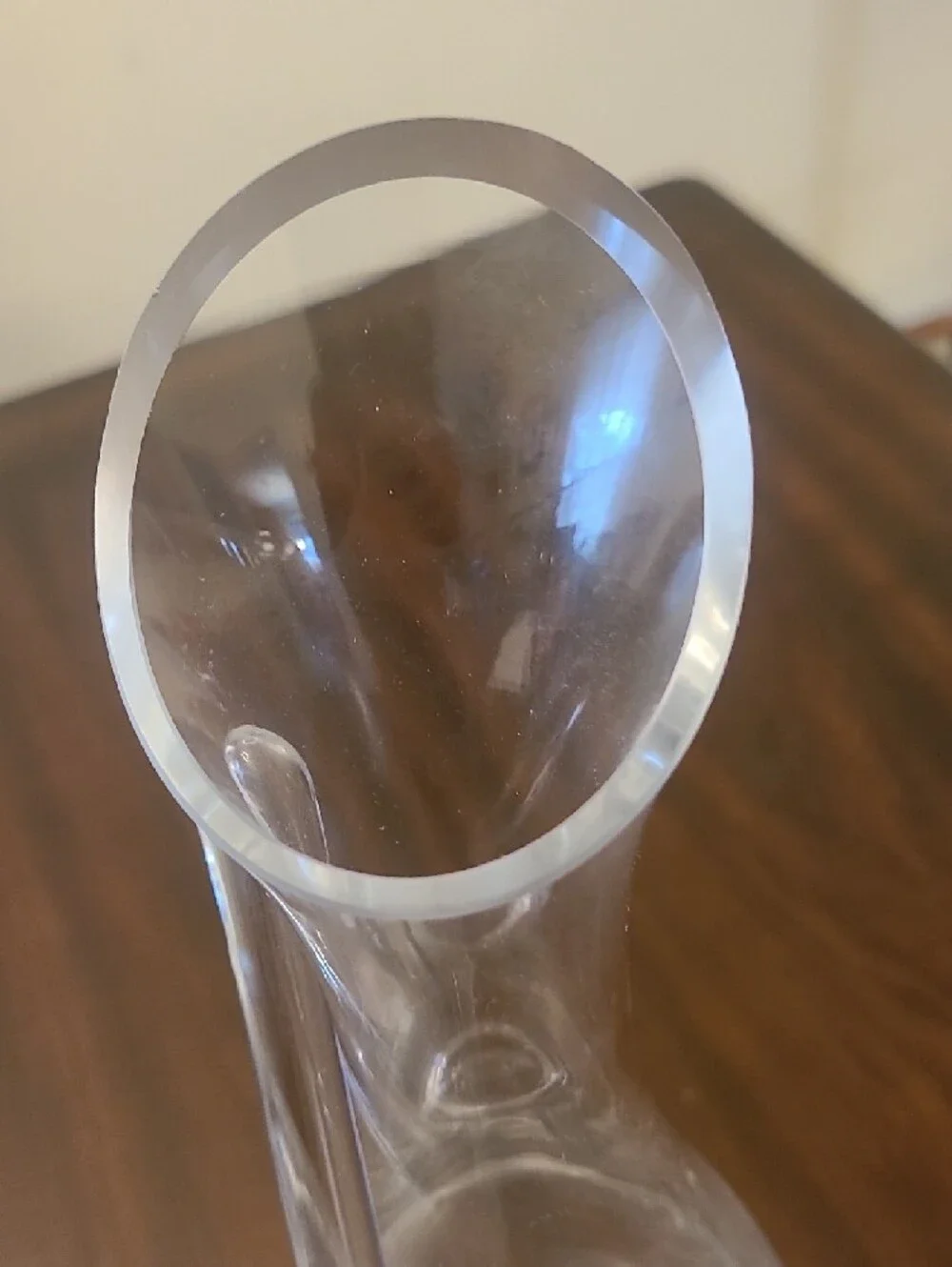 Clear Glass Wine Decanter Tilt Handle - Capacity 1000‎ ml